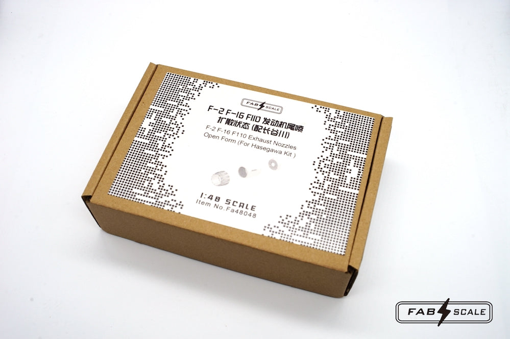 FabScale Studio FA48048 1:48 Mitsubishi F-2 or F-16D F110 Afterburner & Exhaust Nozzles Open Form