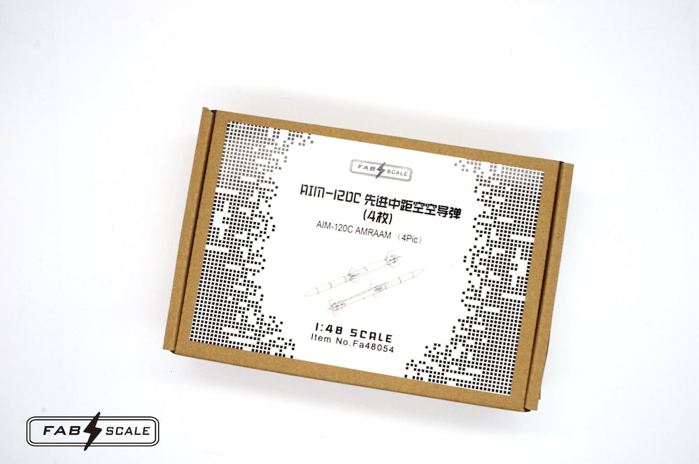 FabScale Studio FA48054 1:48 US AIM-120C AMRAAM (4pc) 3D-printed
