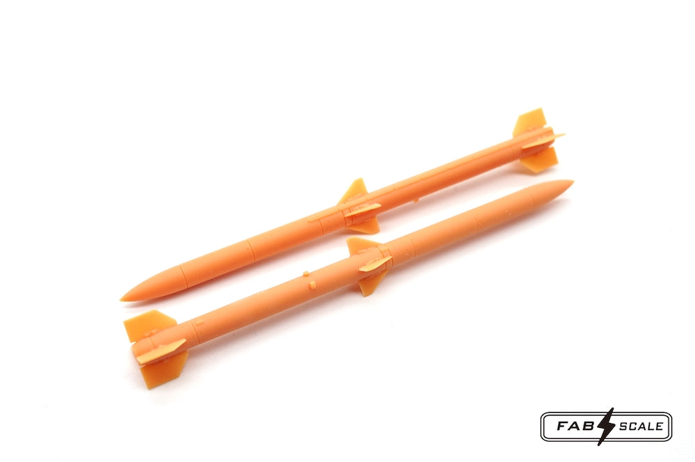 FabScale Studio FA48054 1:48 US AIM-120C AMRAAM (4pc) 3D-printed