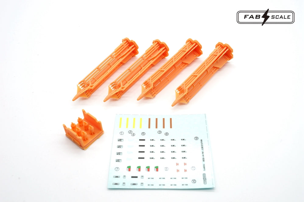 FabScale Studio FA48056 1:48 US AIM-9M/L Sidewinder with decals x 4 Pc 3D-printed