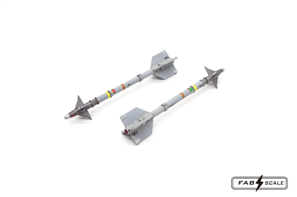FabScale Studio FA48056 1:48 US AIM-9M/L Sidewinder with decals x 4 Pc 3D-printed