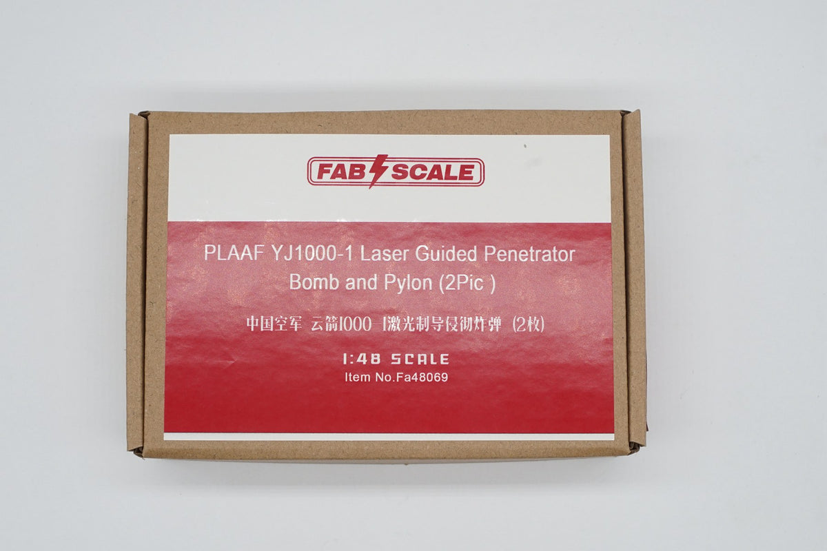 FabScale Studio 48069 1:48 PLAAF YJ-1000-1 Laser Guided Penetrator Bomb and Pylon (2pcs) (3d-printed)