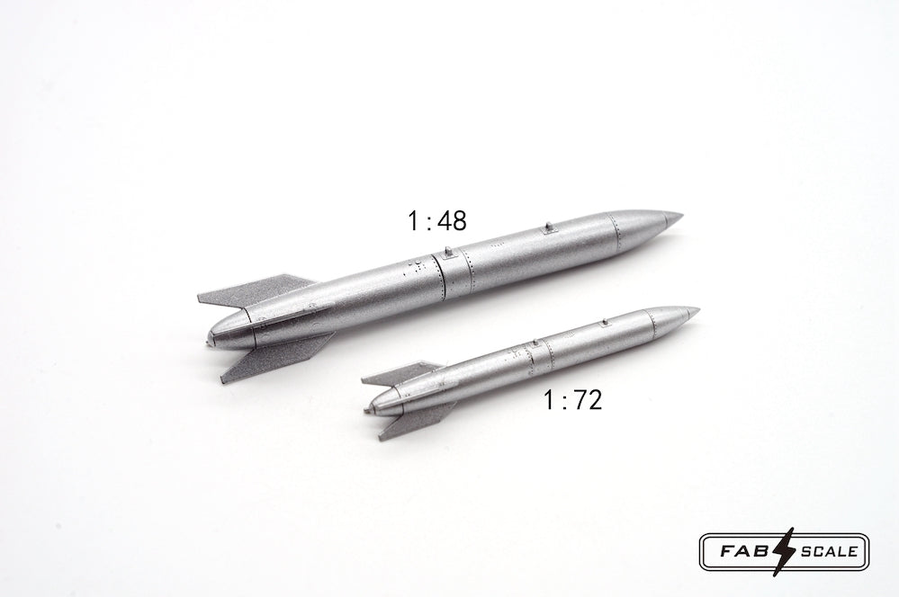 FabScale Studio FA48076 1:48 US B61 Air-launched Nuclear Bomb 2 pcs