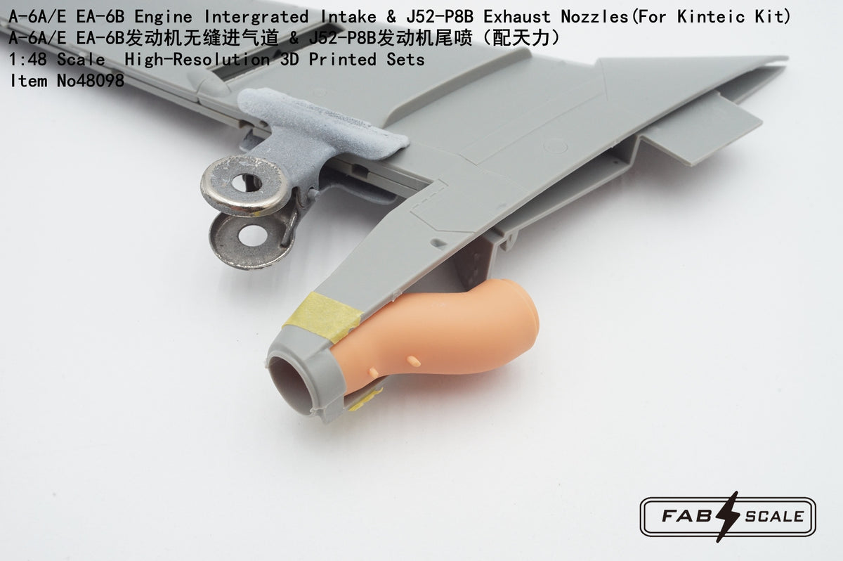 FabScale Studio FA48098 1:48 A-6A/E EA-6B Engine Integrated Intake & J52-P8B Exhaust Nozzles