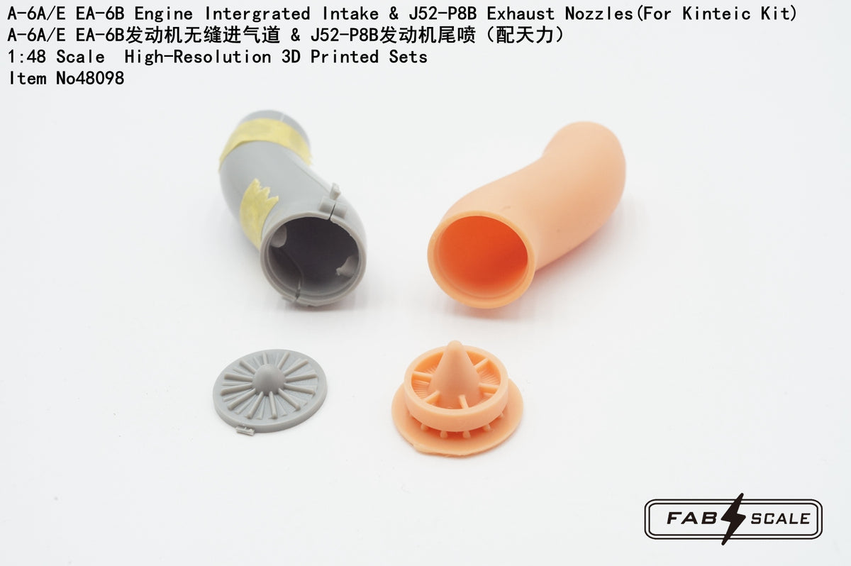 FabScale Studio FA48098 1:48 A-6A/E EA-6B Engine Integrated Intake & J52-P8B Exhaust Nozzles