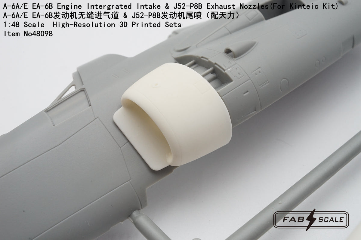 FabScale Studio FA48098 1:48 A-6A/E EA-6B Engine Integrated Intake & J52-P8B Exhaust Nozzles