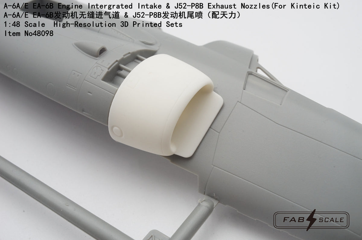 FabScale Studio FA48098 1:48 A-6A/E EA-6B Engine Integrated Intake & J52-P8B Exhaust Nozzles