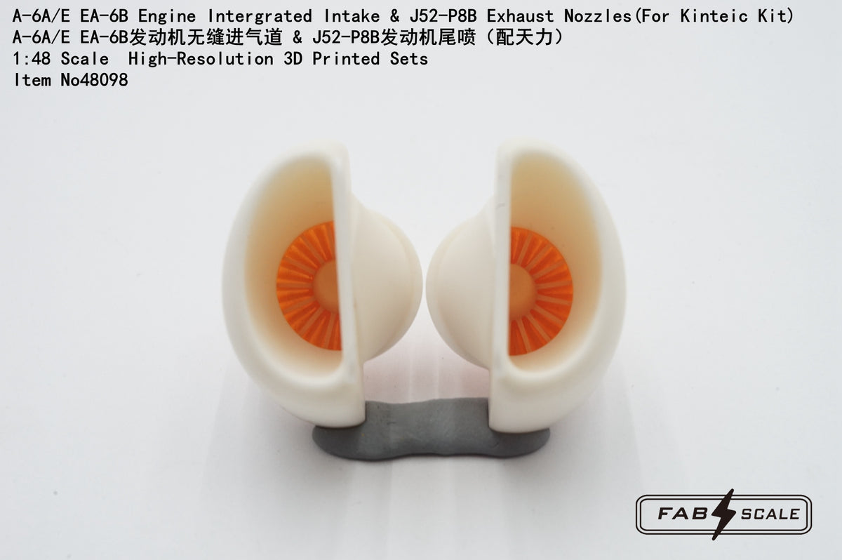FabScale Studio FA48098 1:48 A-6A/E EA-6B Engine Integrated Intake & J52-P8B Exhaust Nozzles