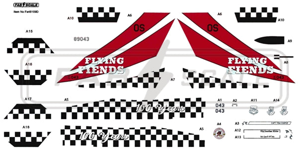 FabScale Studio FA48109D 1:48 USAF 36Th FS Lockheed-Martin F-16C Centennial Scheme Osan Air Base 2023