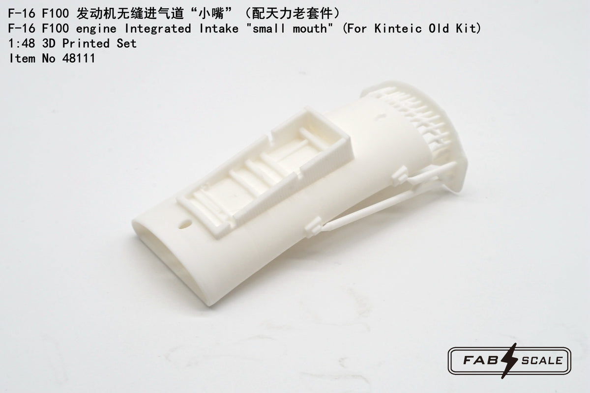 FabScale Studio 48111 1:48 F-16 F100 engine Integrated Intake 'small mouth'