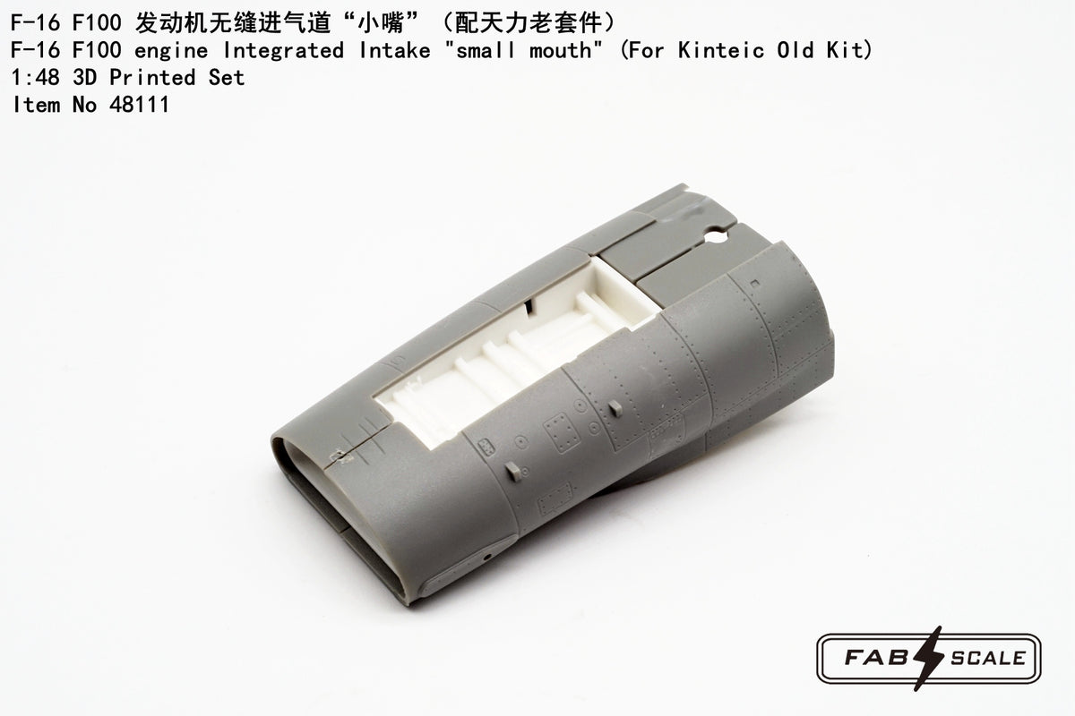 FabScale Studio 48111 1:48 F-16 F100 engine Integrated Intake 'small mouth'