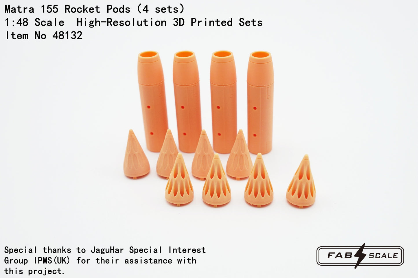 FabScale Studio 48132 1:48 Matra 155 Rocket Pods 4 sets