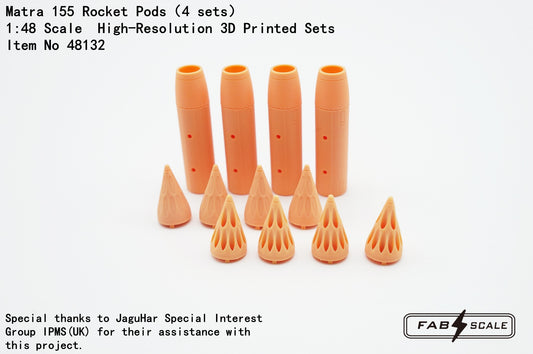 FabScale Studio 48132 1:48 Matra 155 Rocket Pods 4 sets