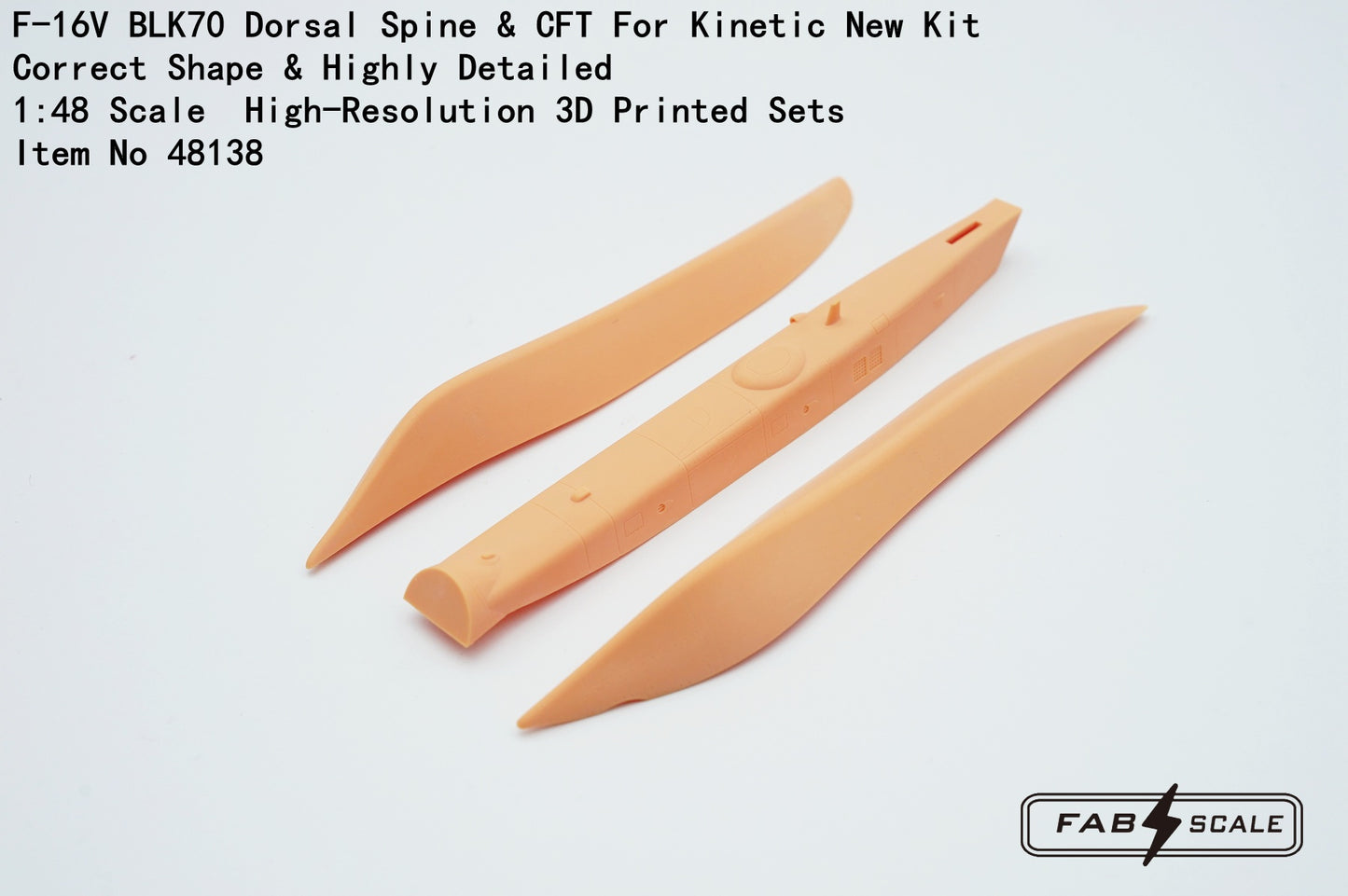 FabScale Studio 48138 1:48 F-16V BLK70 Dorsal Spine & CFT