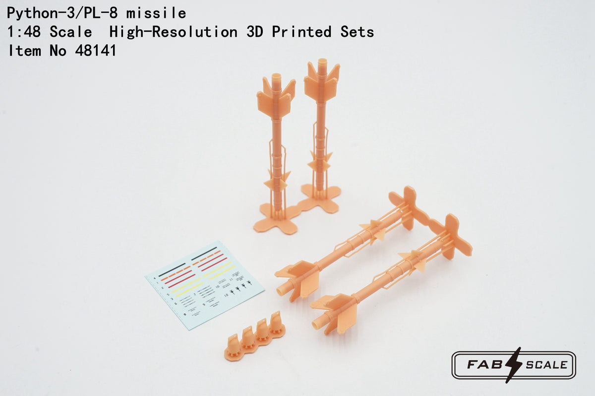 FabScale Studio FA48141 1:48 Python-3/PL-8 missile 4 sets