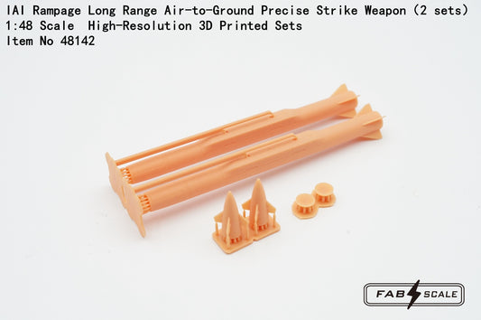 FabScale Studio 48142 1:48 IAI Rampage Long Range Air-to-Ground Precise Strike Weapon 2 sets