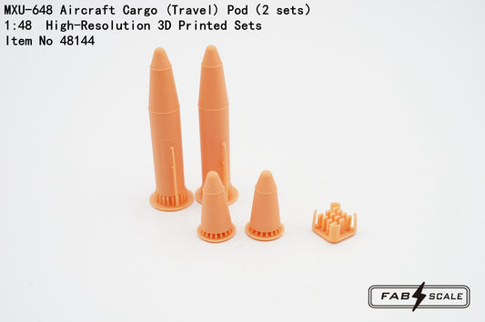 FabScale Studio 48144 1:48 MXU-648 Aircraft Cargo (Travel) 3D-Printed Pod 2 sets