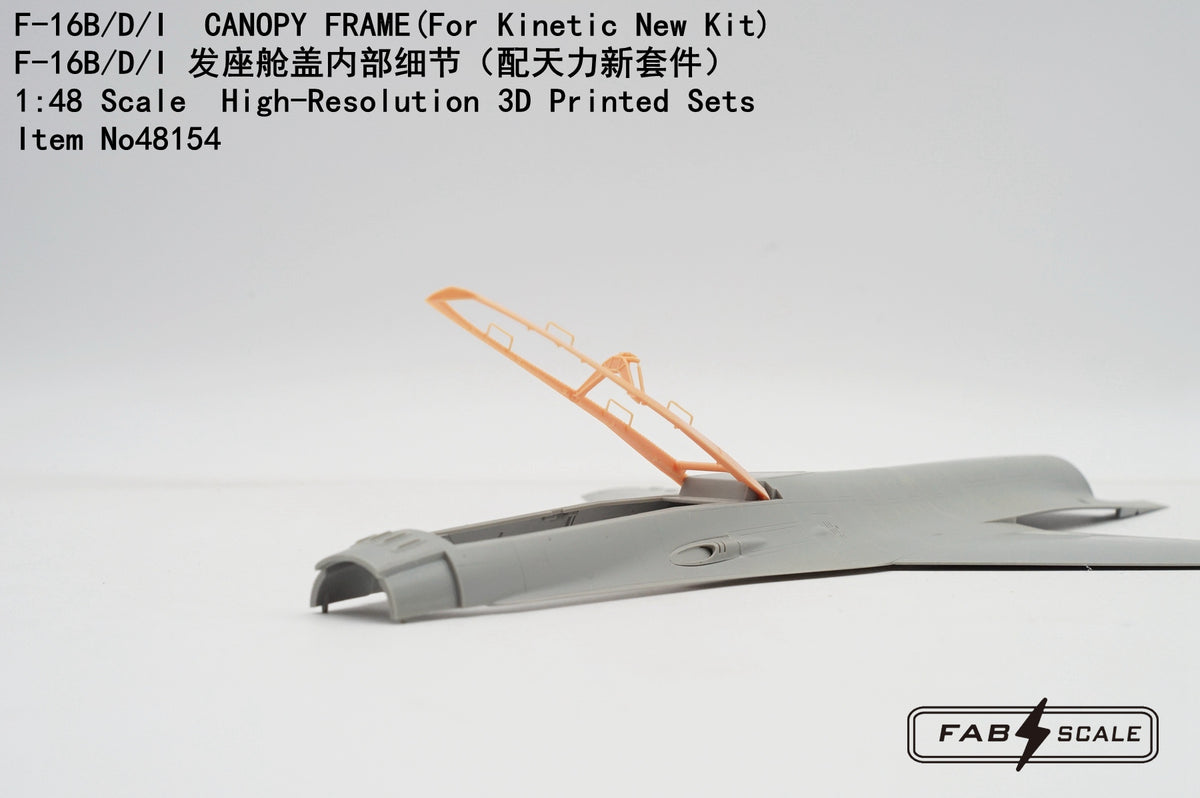 FabScale Studio FA48154 1:48 General-Dynamics F-16B/F-16D CANOPY FRAME