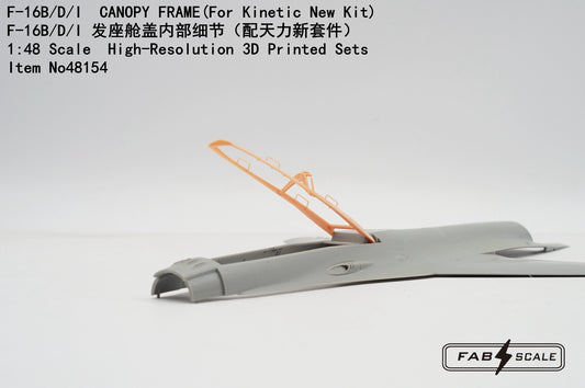 FabScale Studio FA48154 1:48 General-Dynamics F-16B/F-16D CANOPY FRAME