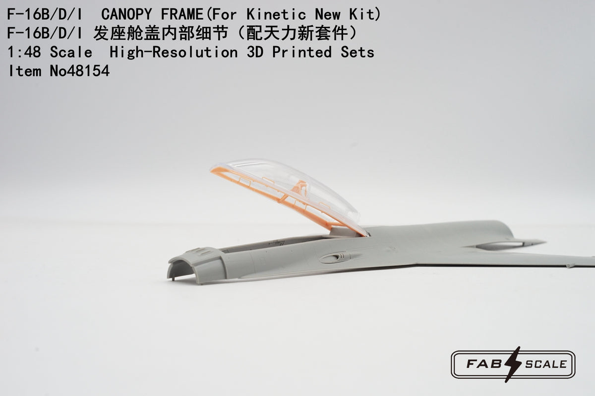 FabScale Studio FA48154 1:48 General-Dynamics F-16B/F-16D CANOPY FRAME