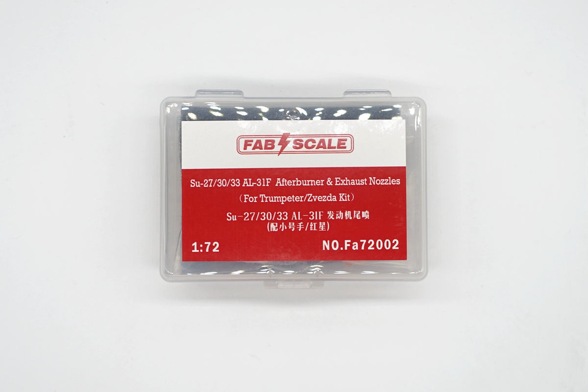 FabScale Studio FA72002 1:72 Sukhoi Su-27Su-30/Su-33 AL-31F Afterburner & Exhaust Nozzles