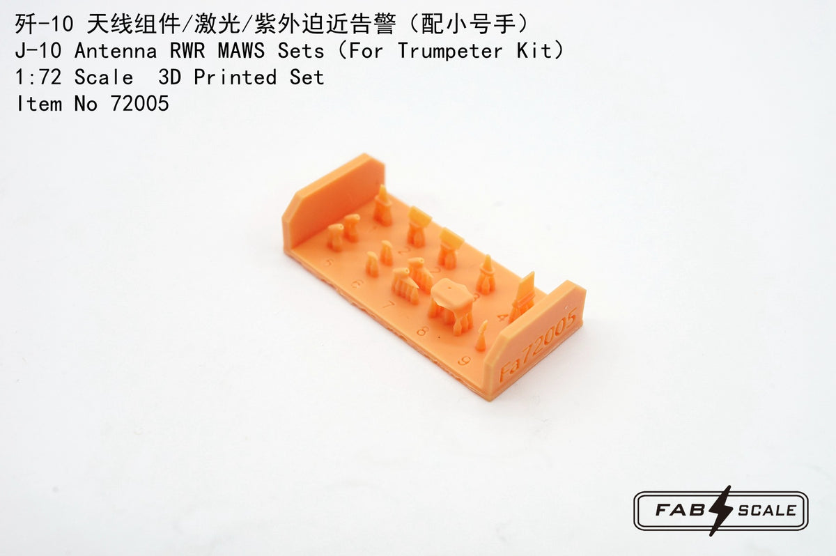 FabScale Studio FA72005 1:72 Chengdu J-10 Antenna RWR MAWS Sets