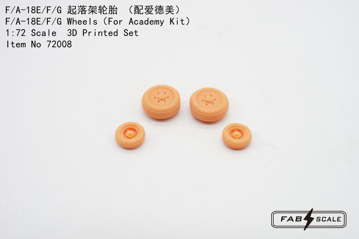 FabScale Studio FA72008 1:72 Boeing F/A-18E/F/G Wheels