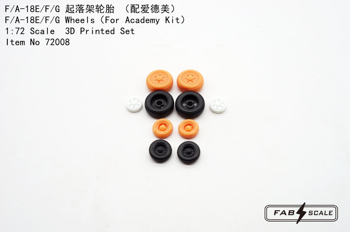 FabScale Studio FA72008 1:72 Boeing F/A-18E/F/G Wheels