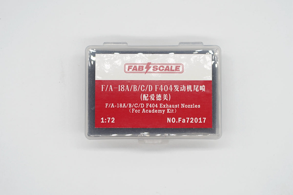 FabScale Studio FA72017 1:72 F/A-18A/B/C/D F404 Afterburner & Exhaust Nozzles