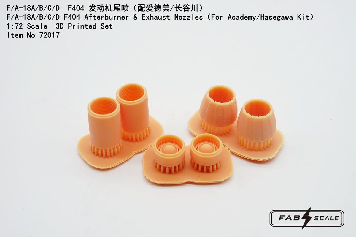 FabScale Studio FA72017 1:72 F/A-18A/B/C/D F404 Afterburner & Exhaust Nozzles