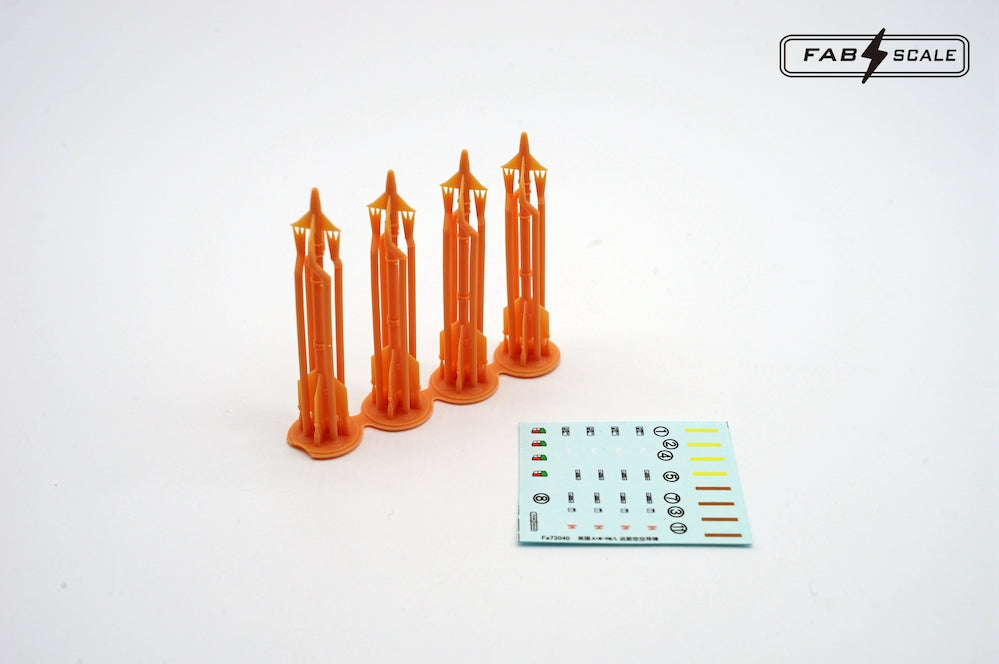 FabScale Studio FA72040 1:72 US AIM-9M/L Siderwinder 4pcs