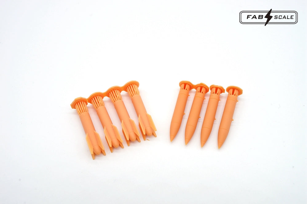 FabScale Studio FA72062 1:72 US B61 Air-launched Nuclear Bomb 4 pcs