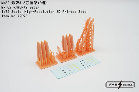 FabScale Studio FA72093 1:72 Mk.82 w/MER (2 sets)