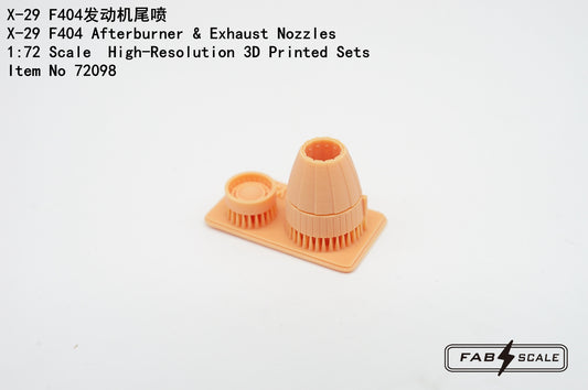 FabScale Studio FA72098 1:72 Grumman X-29 F404 Afterburner & Exhaust Nozzles