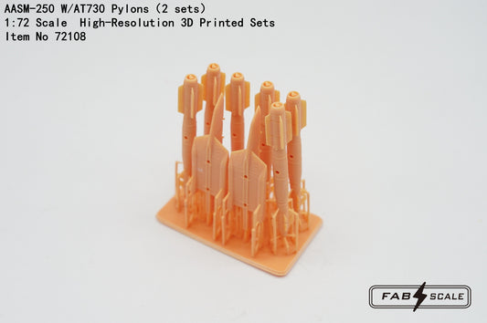 FabScale Studio 72108 1:72 AASM-250 W/AT730 Pylons（2 sets）  3D-Printed