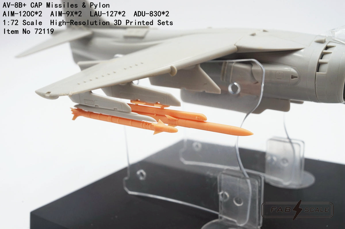 FabScale Studio FA72119 1:72 McDonnell-Douglas AV-8B+ CAP Missiles & Pylon