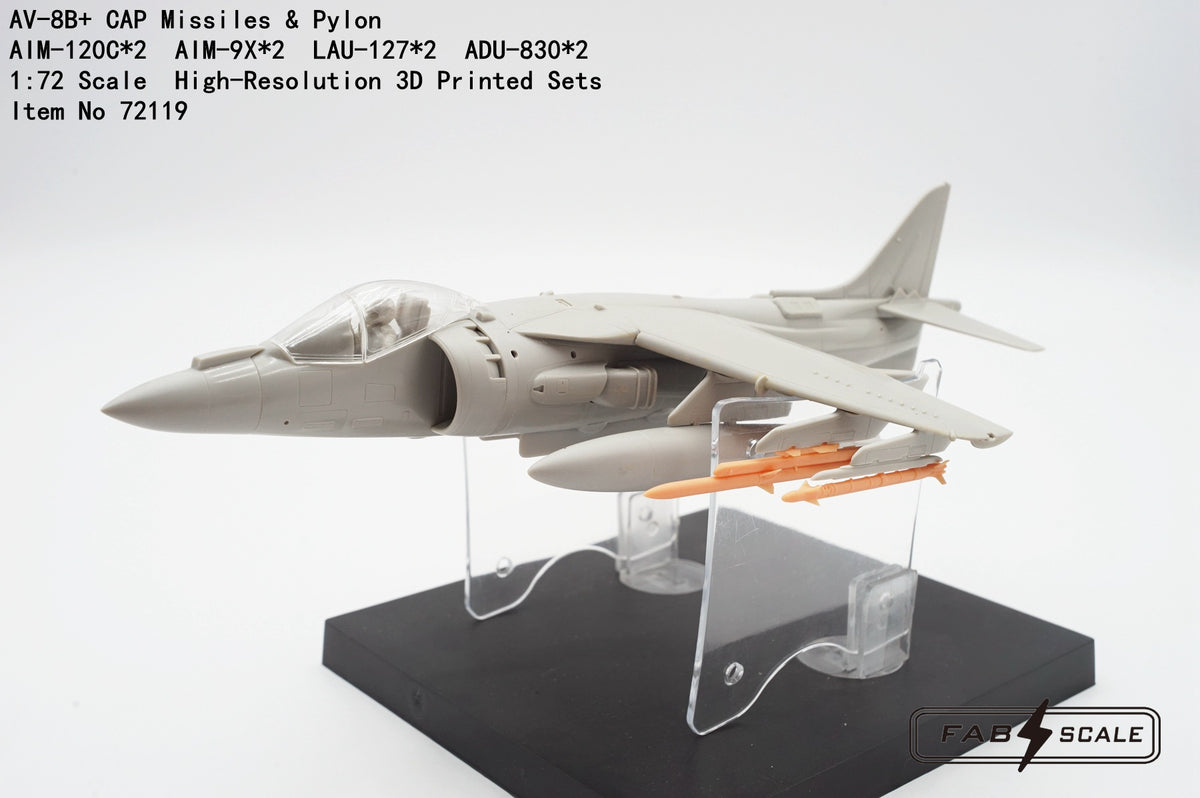 FabScale Studio FA72119 1:72 McDonnell-Douglas AV-8B+ CAP Missiles & Pylon