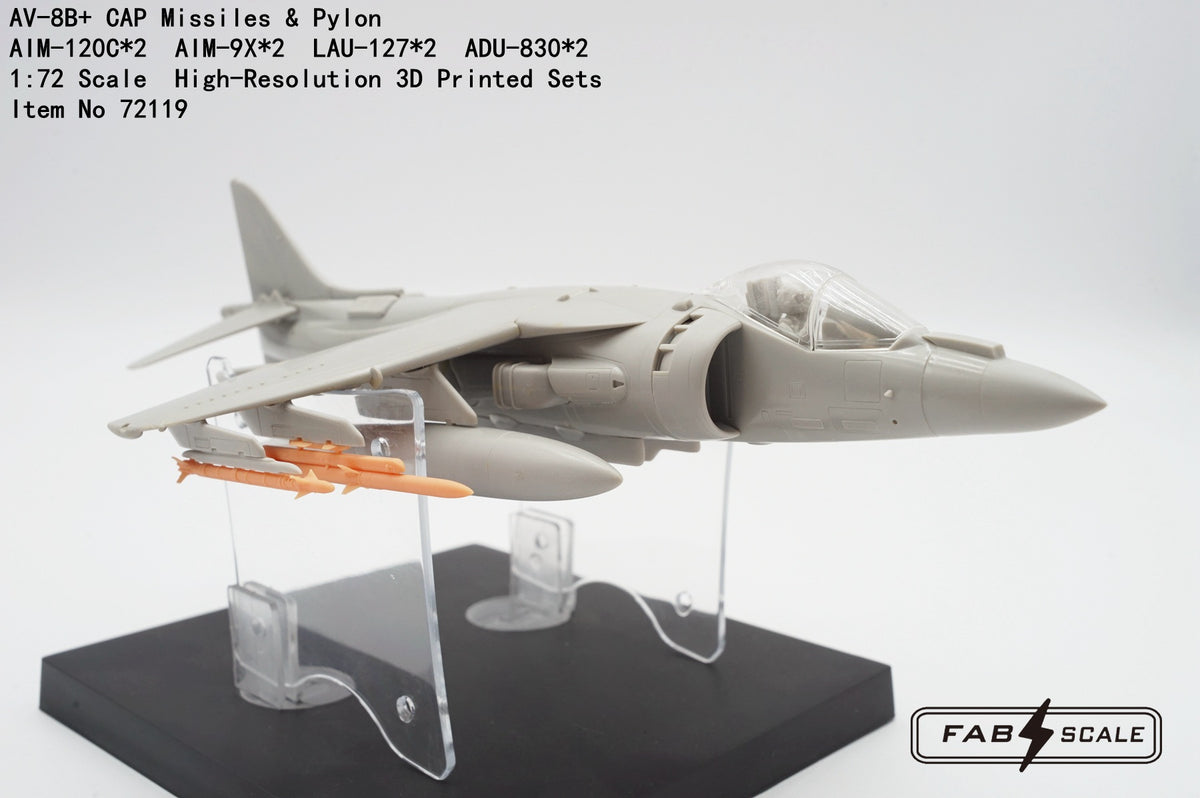 FabScale Studio FA72119 1:72 McDonnell-Douglas AV-8B+ CAP Missiles & Pylon