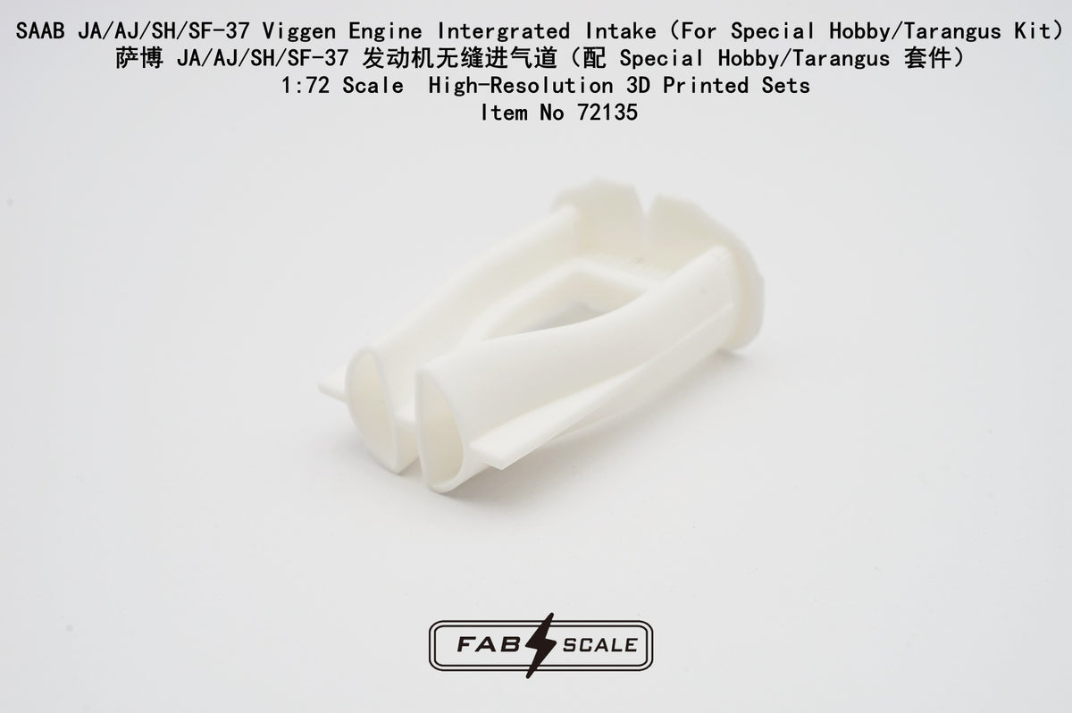 FabScale Studio FA72135 1:72 SAAB JA/AJ/SH/SF-37 Viggen Engine Integrated Intake