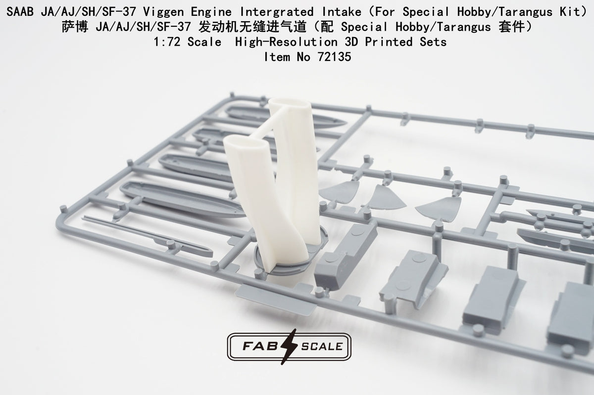 FabScale Studio FA72135 1:72 SAAB JA/AJ/SH/SF-37 Viggen Engine Integrated Intake