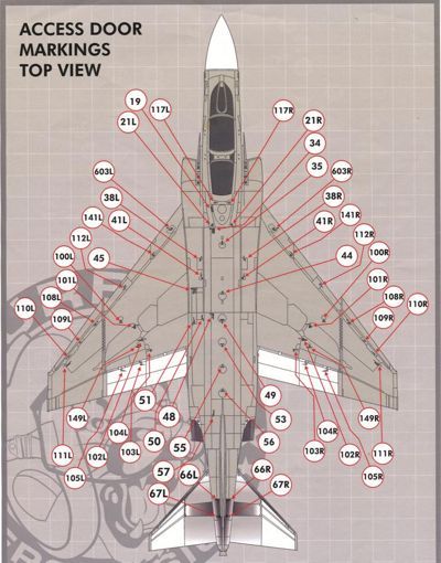 Furball Aero-Design 48-013 1:48 F-4B/N Phantom FULL factory applied stencils and data for the F-4B/N Phantom.