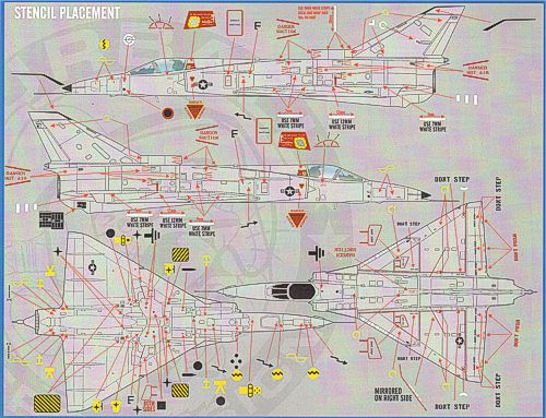 Furball Aero-Design 48-020 1:48 IAI F-21A Lion Cubs featuring markings for six colorfully camouflaged USN/USMC F-21A Kfirs