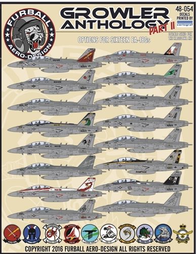 Furball Aero-Design 48-054 1:48  'Growler Anthology Part II'