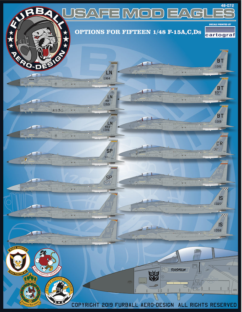Furball Aero-Design 48-072 1:48  USAFE MOD Eagles'