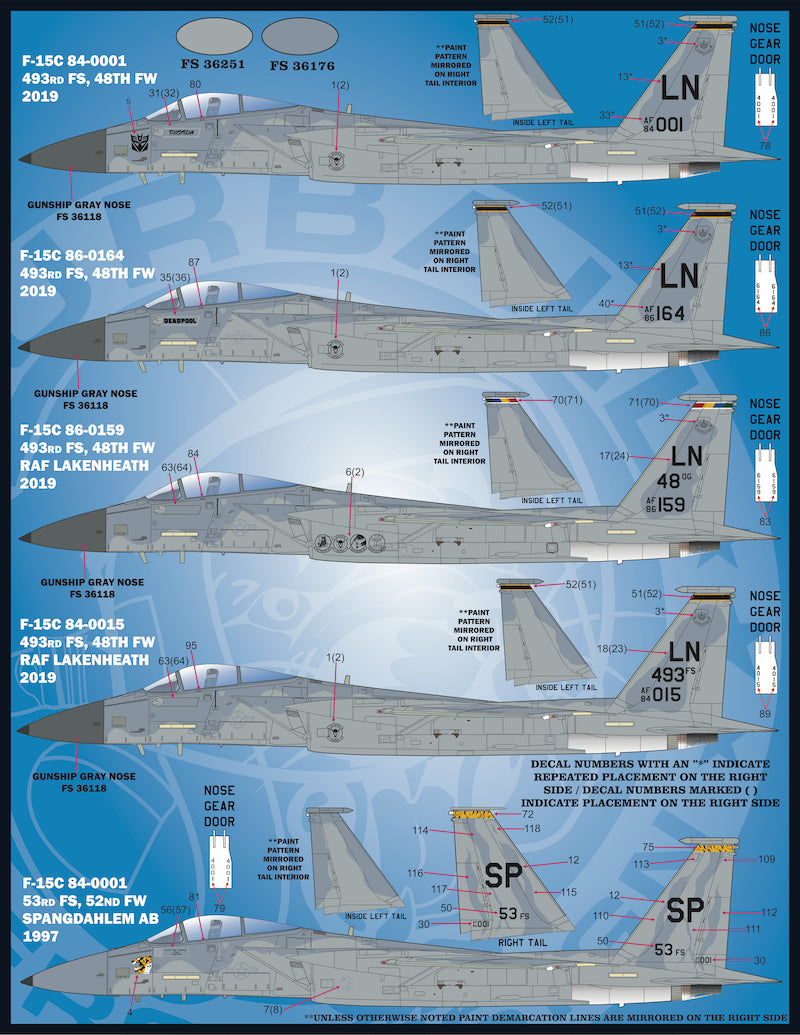 Furball Aero-Design 48-072 1:48  USAFE MOD Eagles'