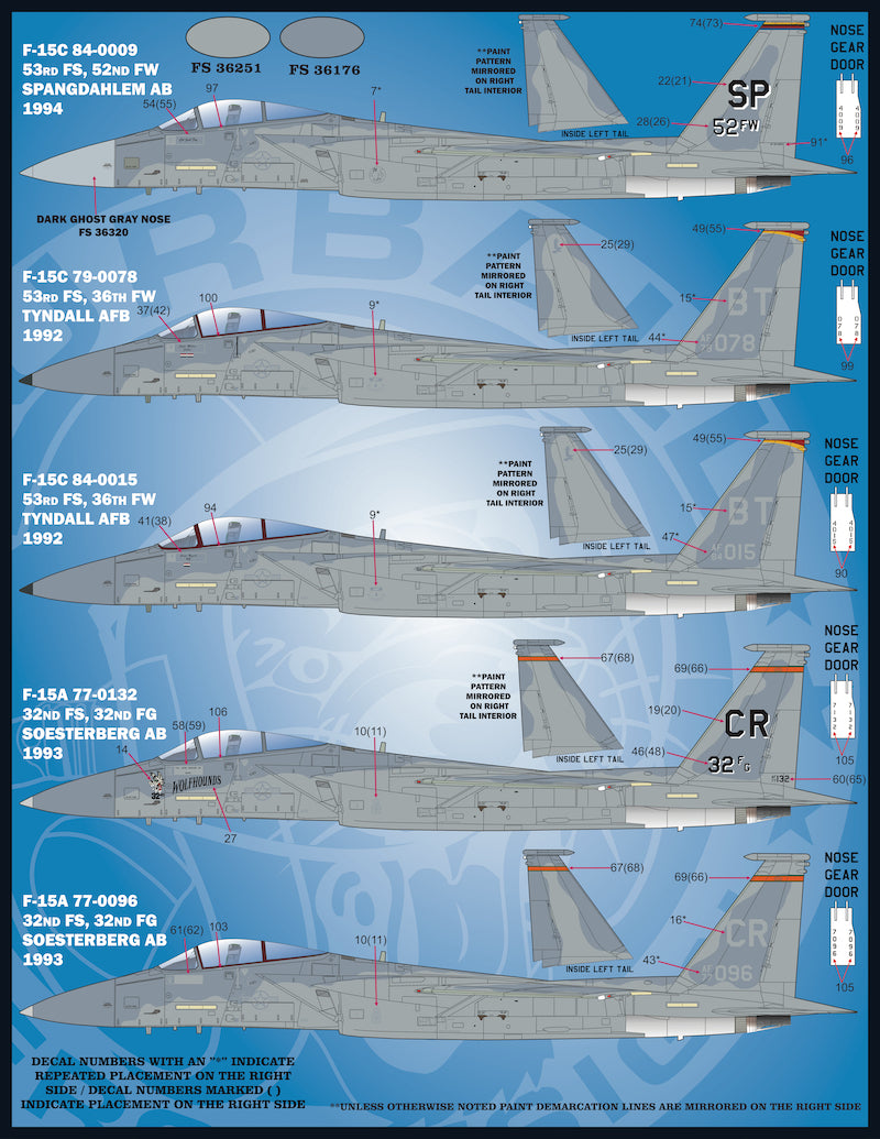 Furball Aero-Design 48-072 1:48  USAFE MOD Eagles'