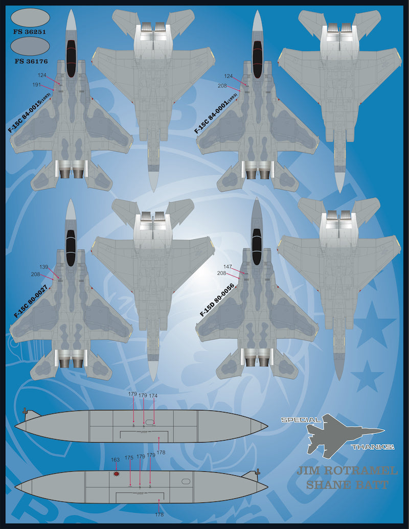 Furball Aero-Design 48-072 1:48  USAFE MOD Eagles'