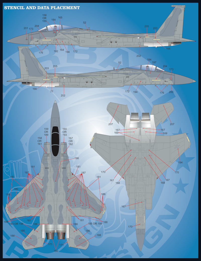 Furball Aero-Design 48-072 1:48  USAFE MOD Eagles'