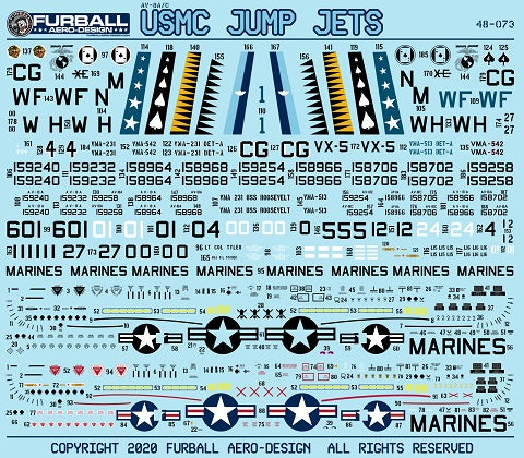 Furball Aero-Design 48-073 1:48 'USMC Jump Jets'