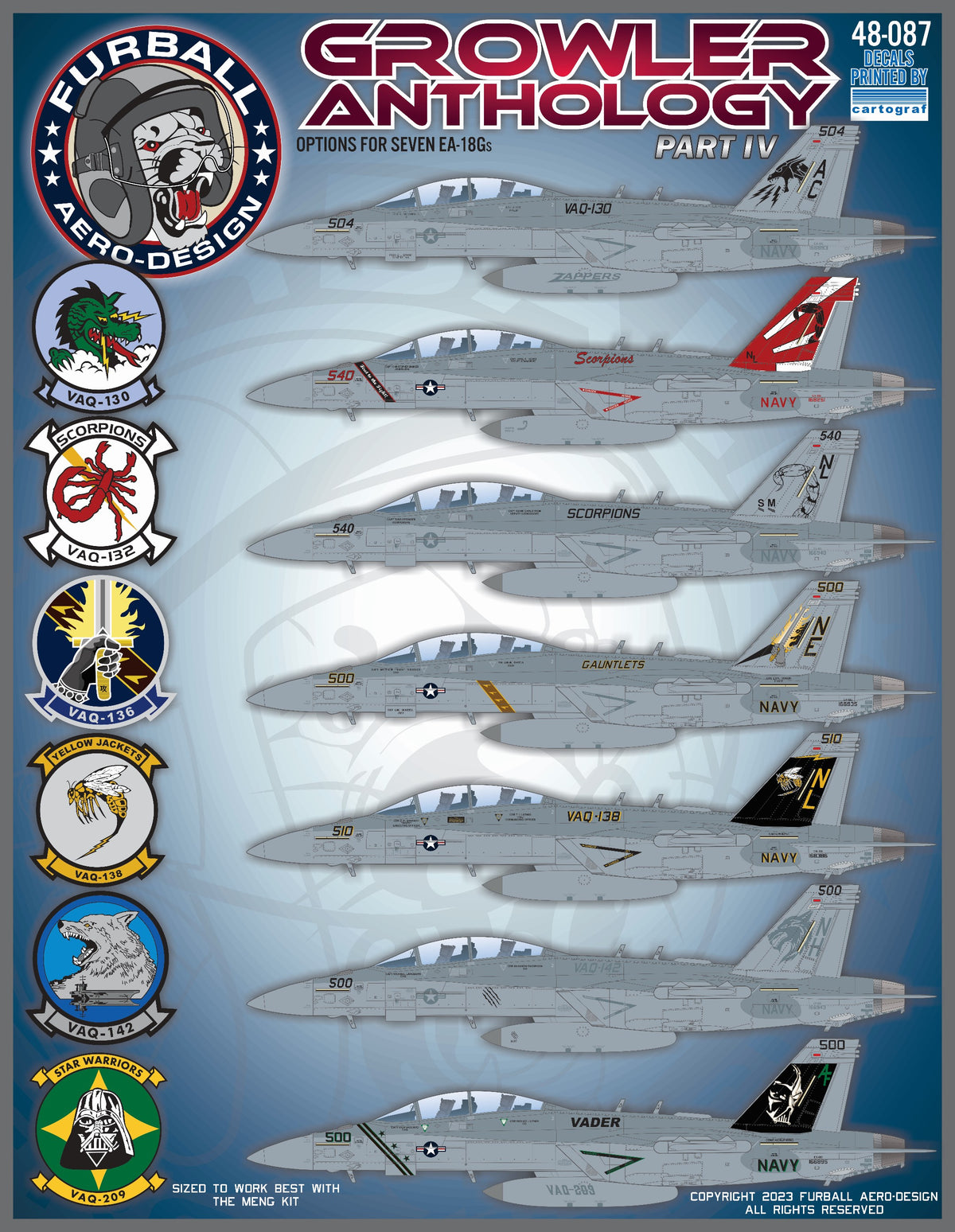 Furball Aero-Design 48-087 1:48 'Growler Anthology Part IV'